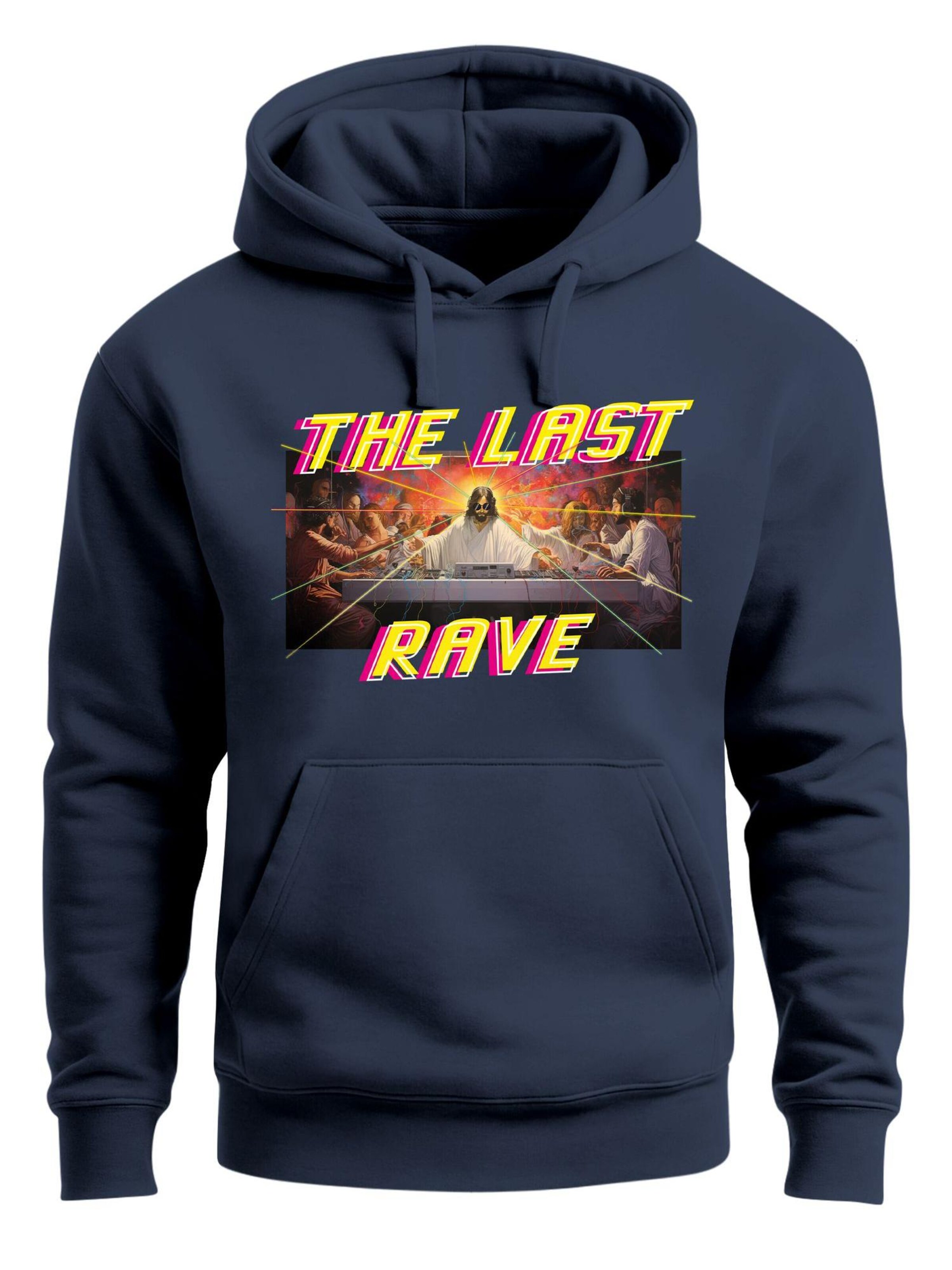 Neverless Sweatshirt 'The Last Rave' in Blue: front