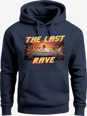 Neverless Sweatshirt 'The Last Rave' in Blue: front