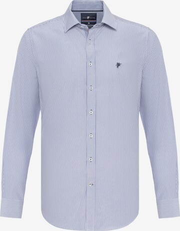 DENIM CULTURE Regular fit Button Up Shirt 'DEXTER' in Blue: front