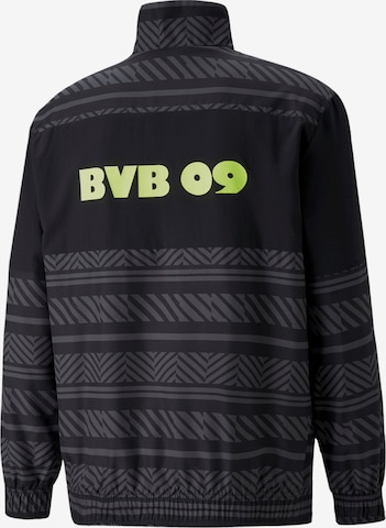 PUMA Athletic Jacket 'Borussia Dortmund Pre-Match' in Black