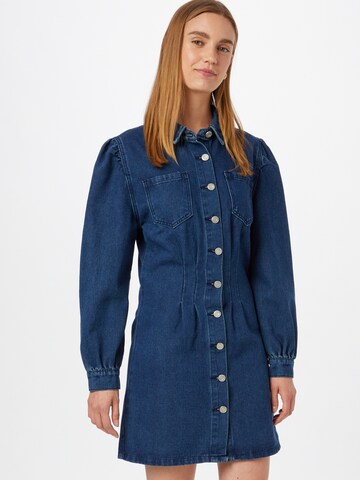 Abito camicia di Missguided in blu: frontale