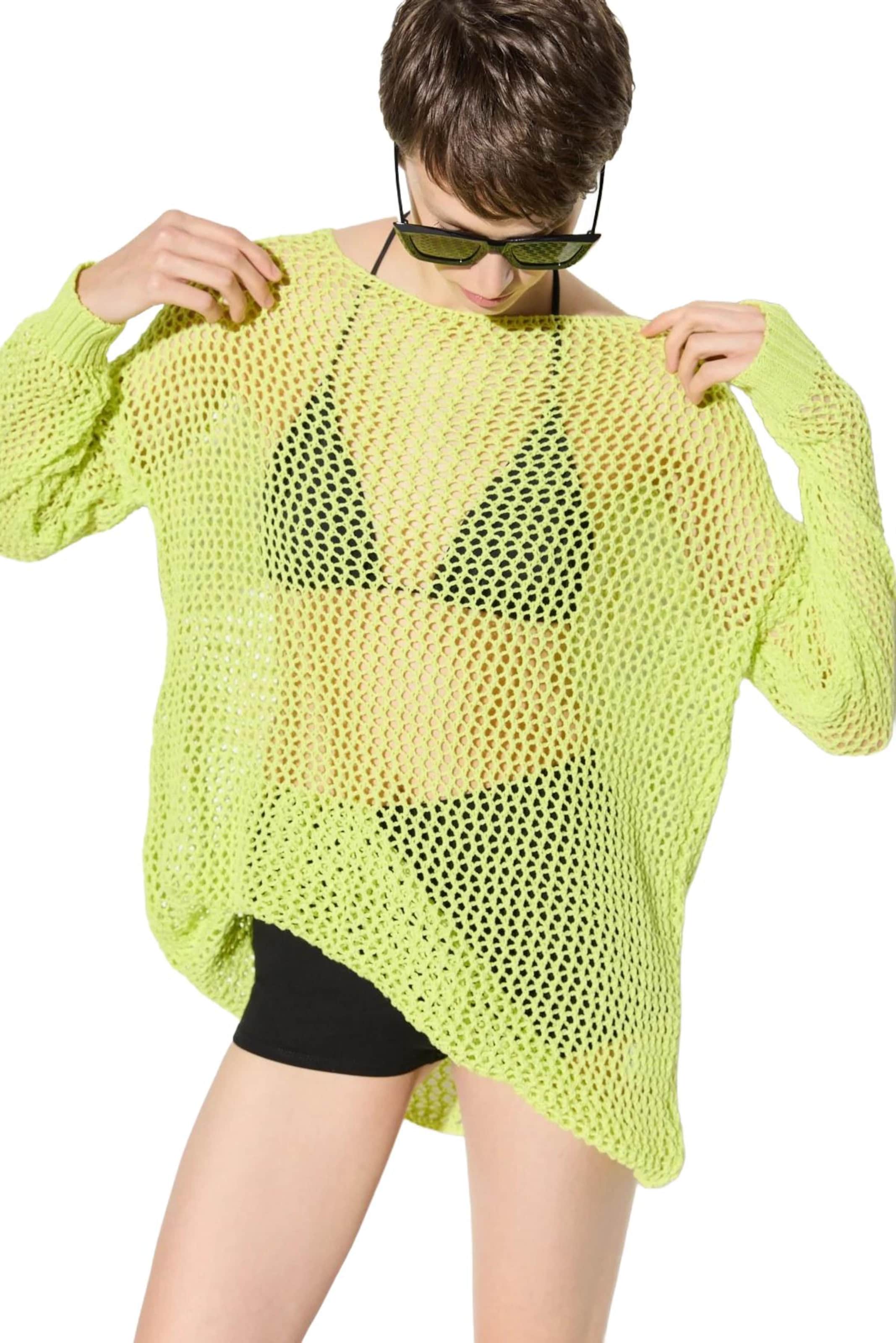 No Matter What Pullover in Grün: Vorderseite