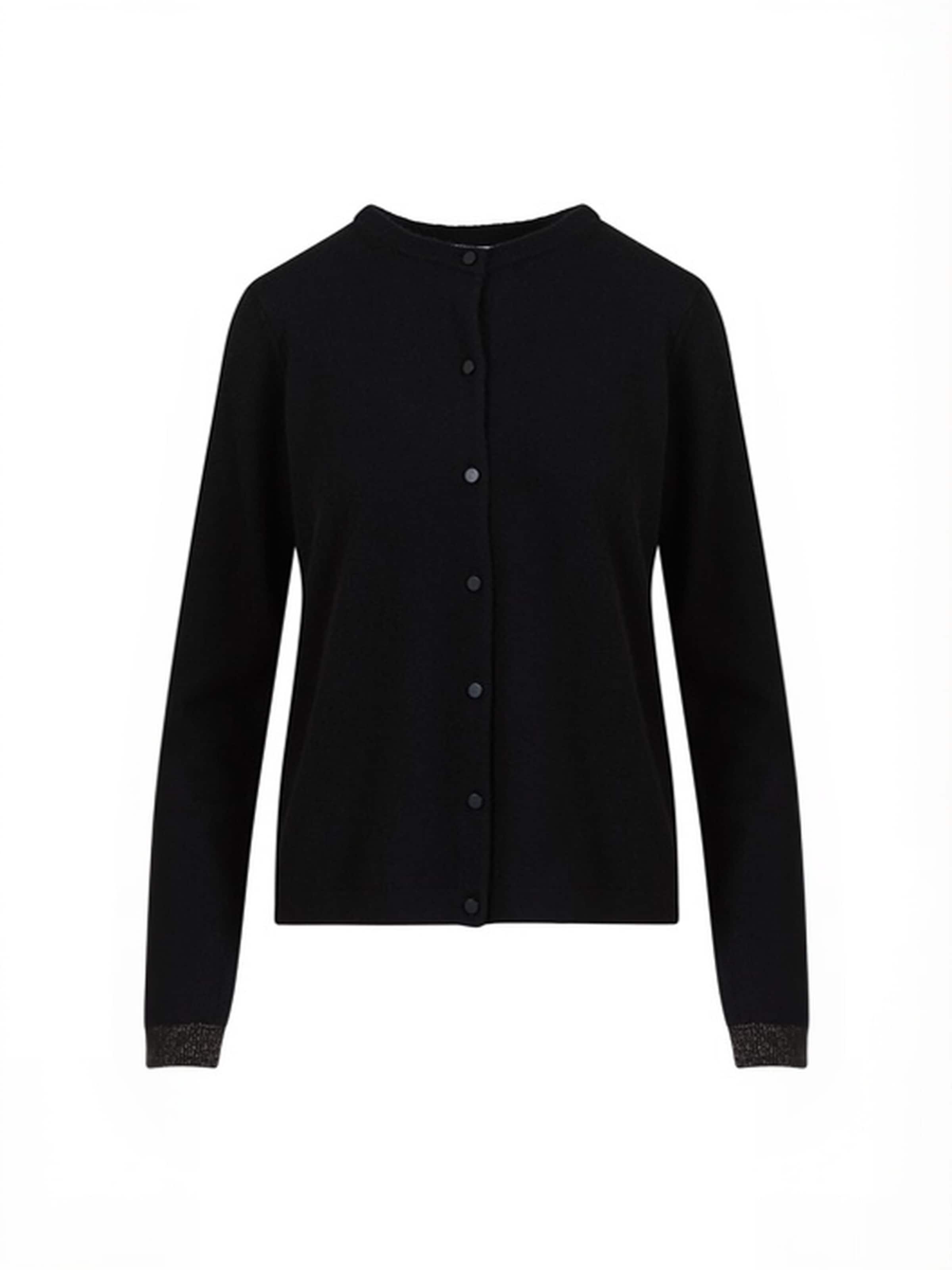 Coster Copenhagen Kardigan ' Cashmere ' – černá: přední strana