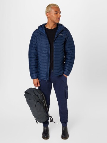 ALPHA INDUSTRIES Tapered Cargobukser 'Combat' i blå