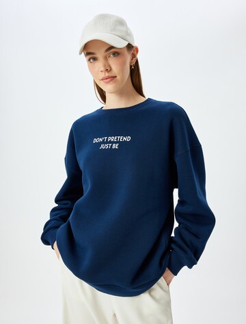 Koton Sweatshirt in Blue: front