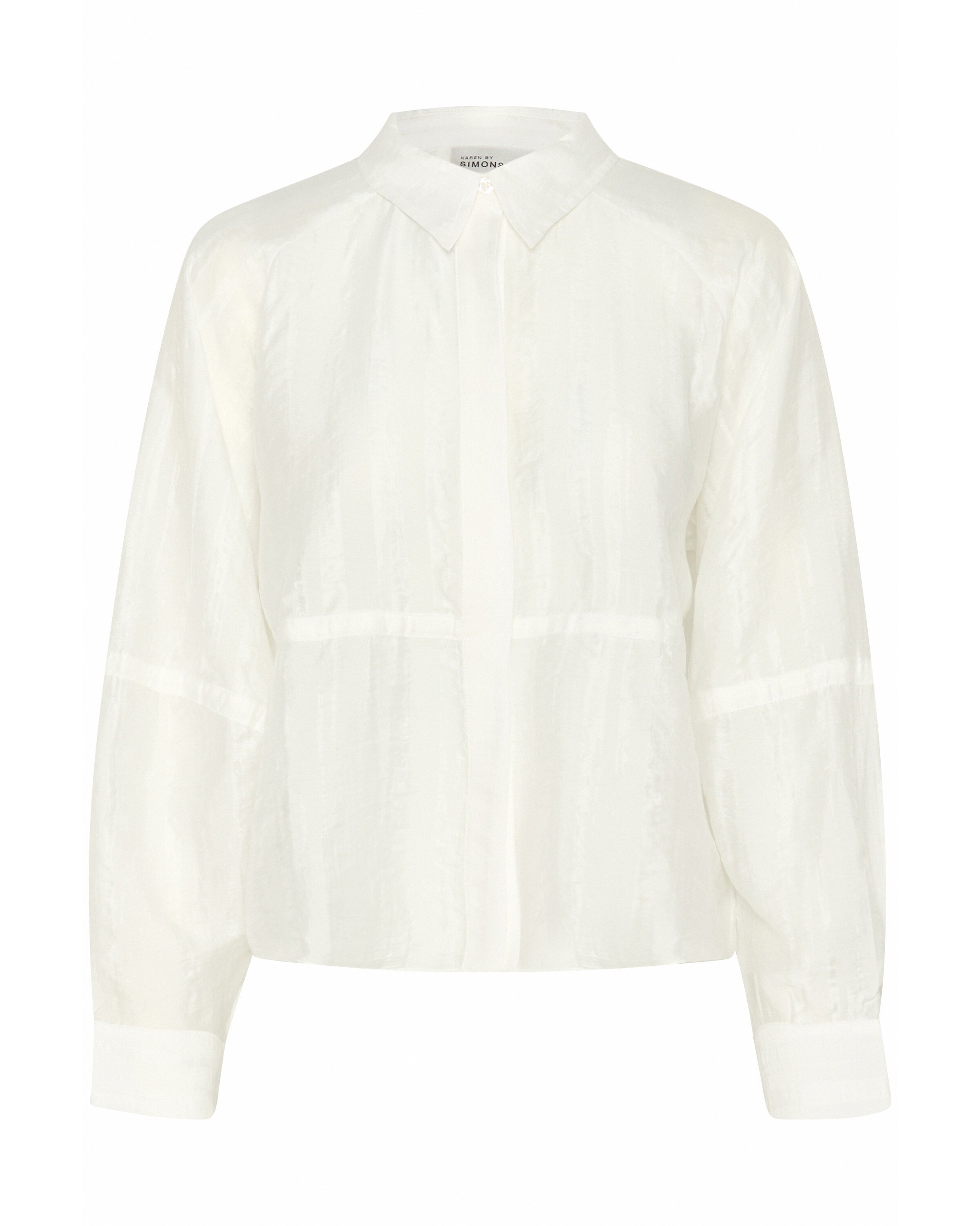 KAREN BY SIMONSEN Bluse 'Mami' i hvid: forside