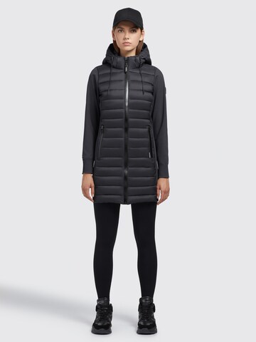 khujo Winter Coat ' MITE ' in Black: front