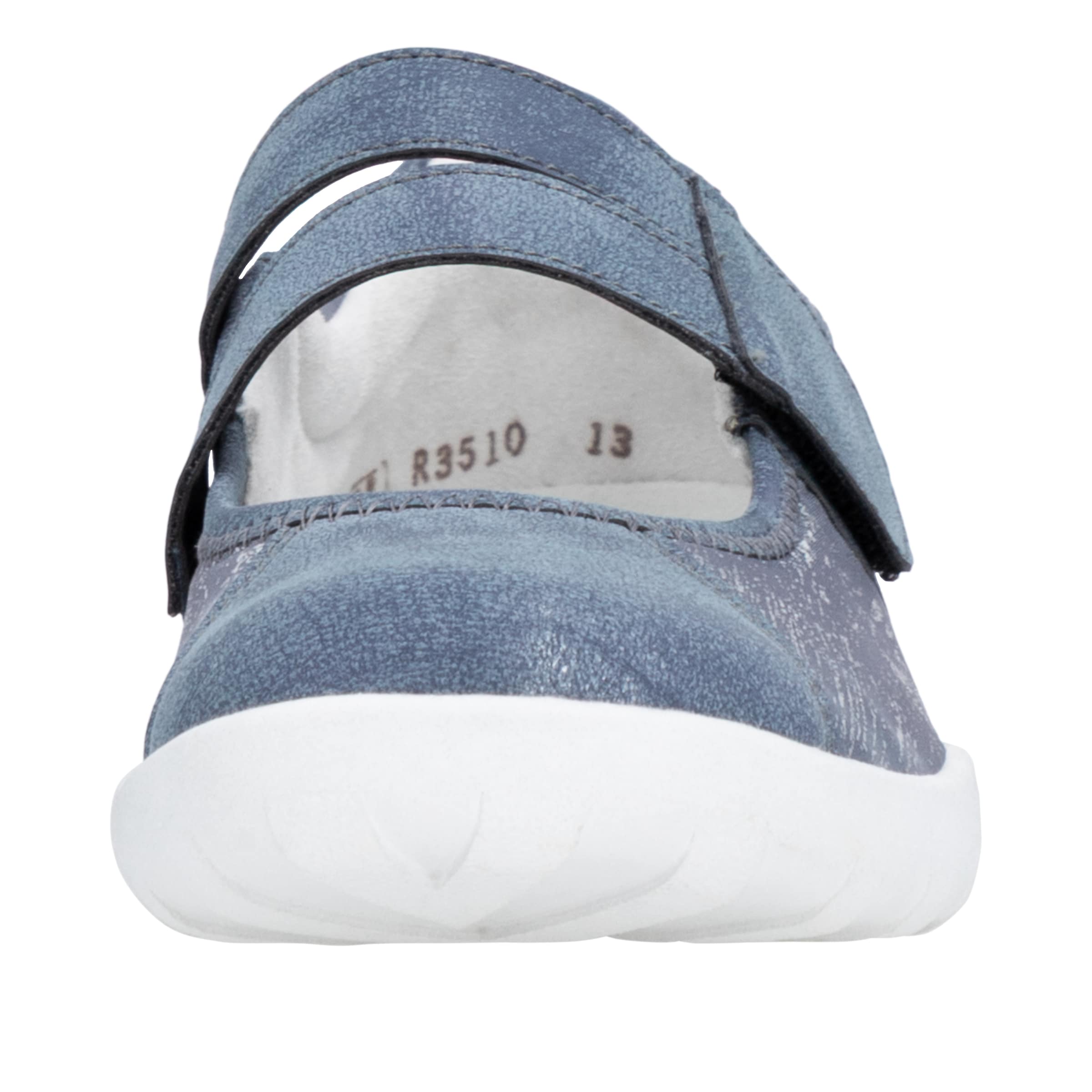 REMONTE Ballet Flats with Strap in Blue