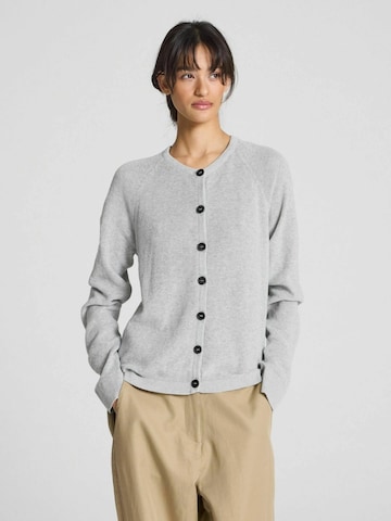 Gai+Lisva Strickjacke 'Ella' in Grau: Vorderseite