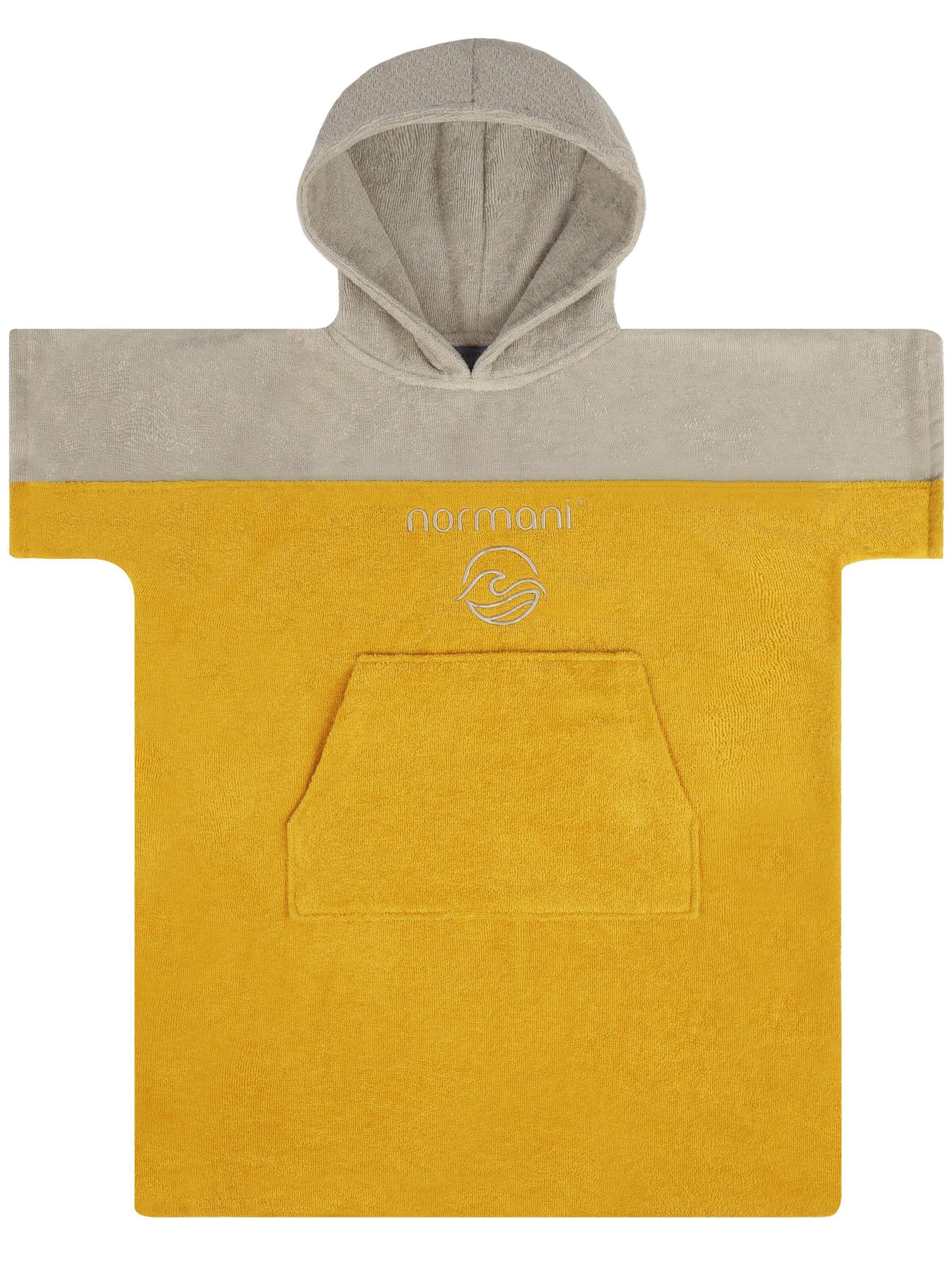 normani Bademantel 'Puwai' in Gelb: Vorderseite