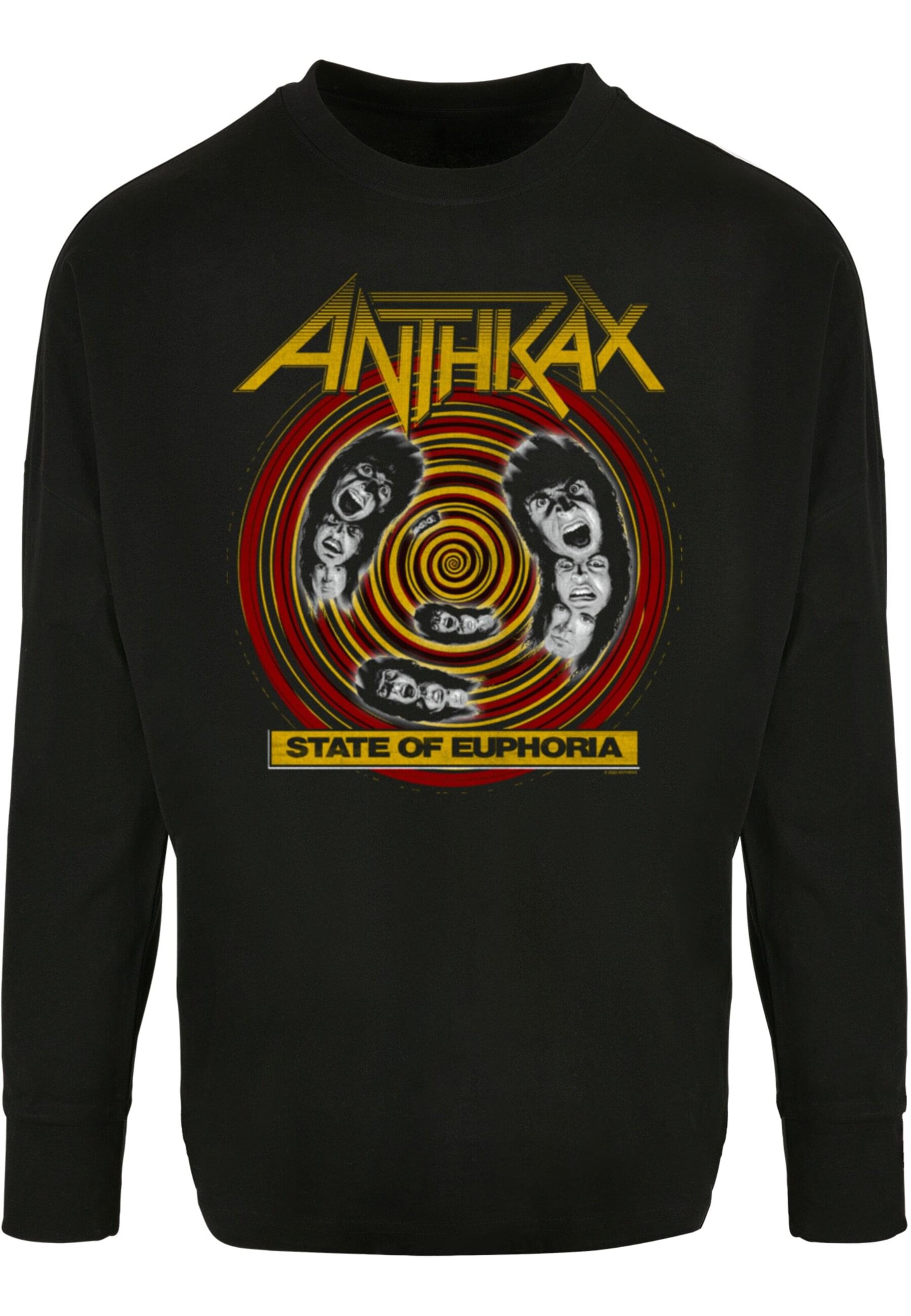 Merchcode Shirt 'Anthrax - State Of Euphoria' in Schwarz: Vorderseite