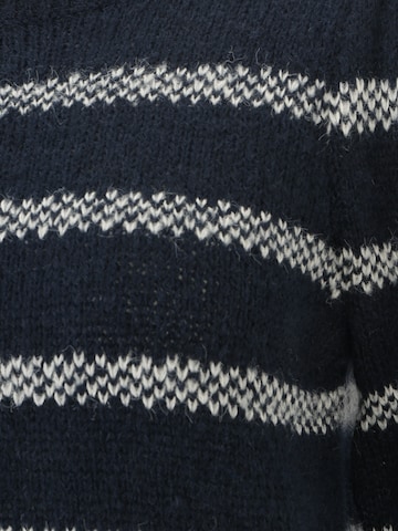 Pieces Petite Пуловер 'JADINE' в синьо