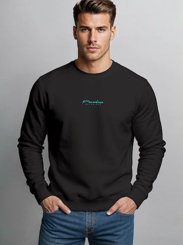 Neverless Sweatshirt 'Palms Beach' in Schwarz