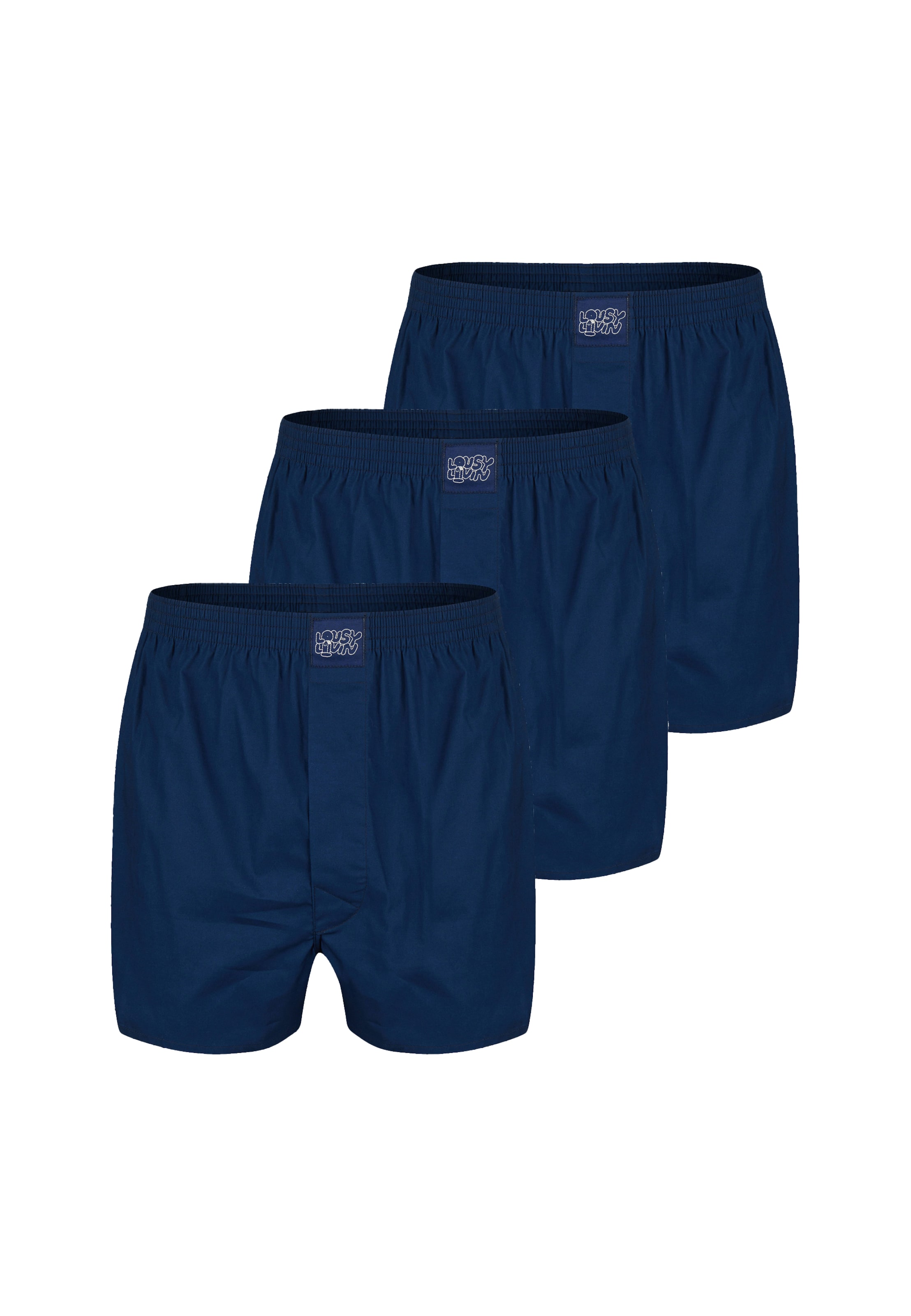 Lousy Livin Boxer shorts '3er Pack' in Blue: front