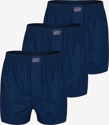 Lousy Livin Boxershorts '3er Pack' in Blau: Vorderseite
