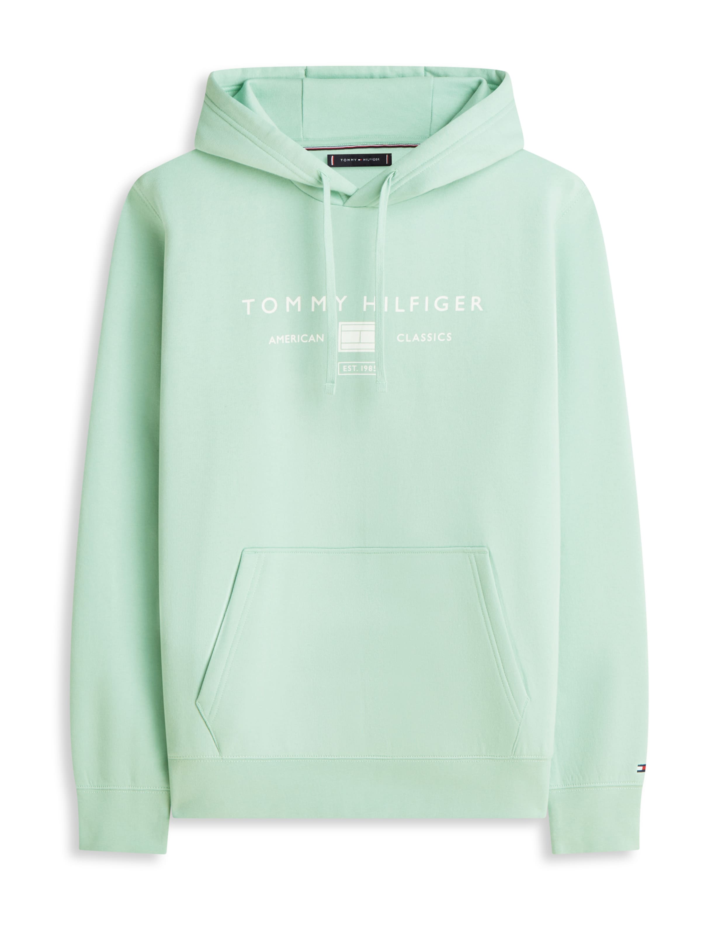 TOMMY HILFIGER Sweatshirt 'BRAND LOVE' i grøn: forside