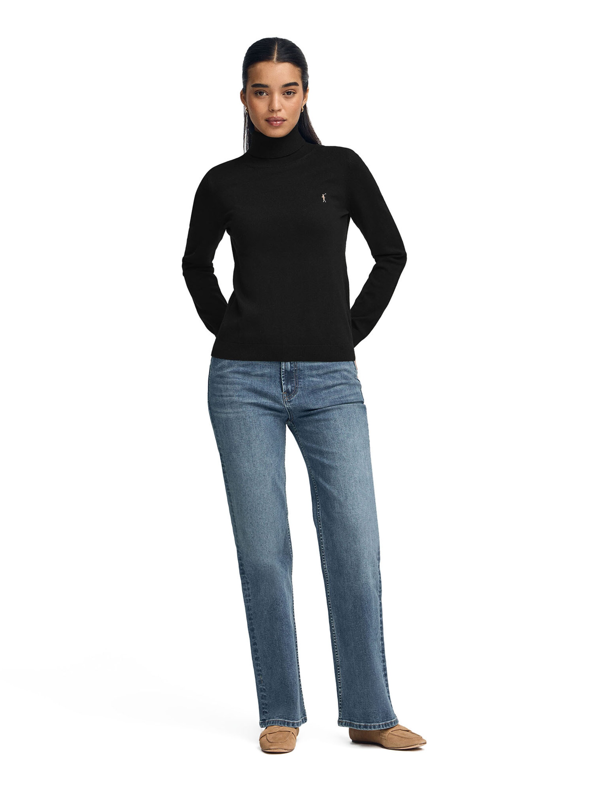 Polo Club Sweater in Black