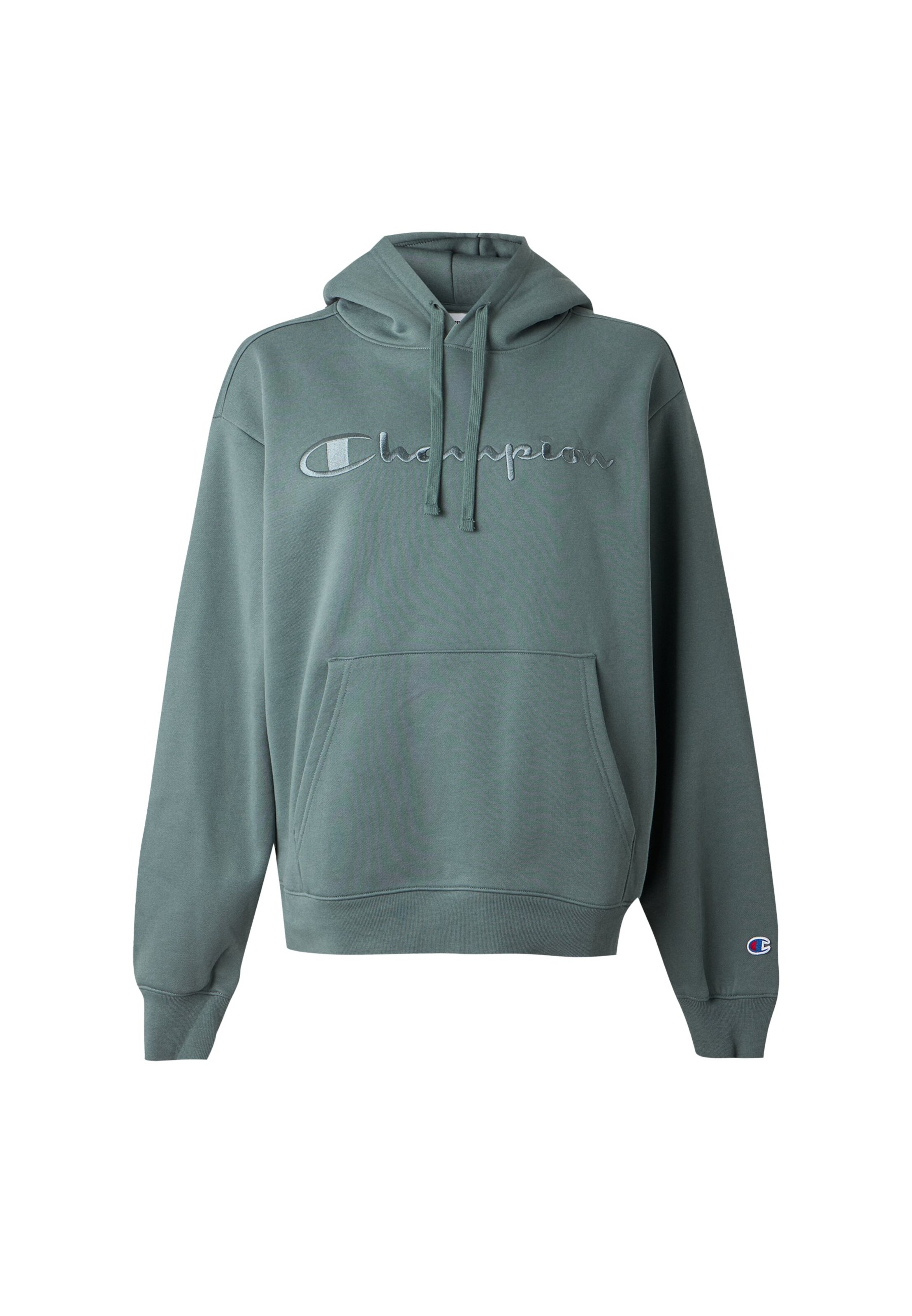 Champion Sweatshirt in Groen: voorkant