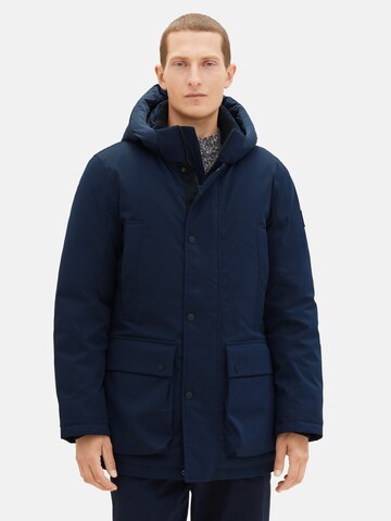 TOM TAILOR Between-Seasons Parka in Blue: front