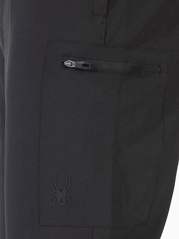 Tapered Pantaloni sportivi di Spyder in nero