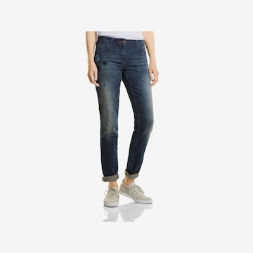 CECIL Regular Broek in Blauw: voorkant