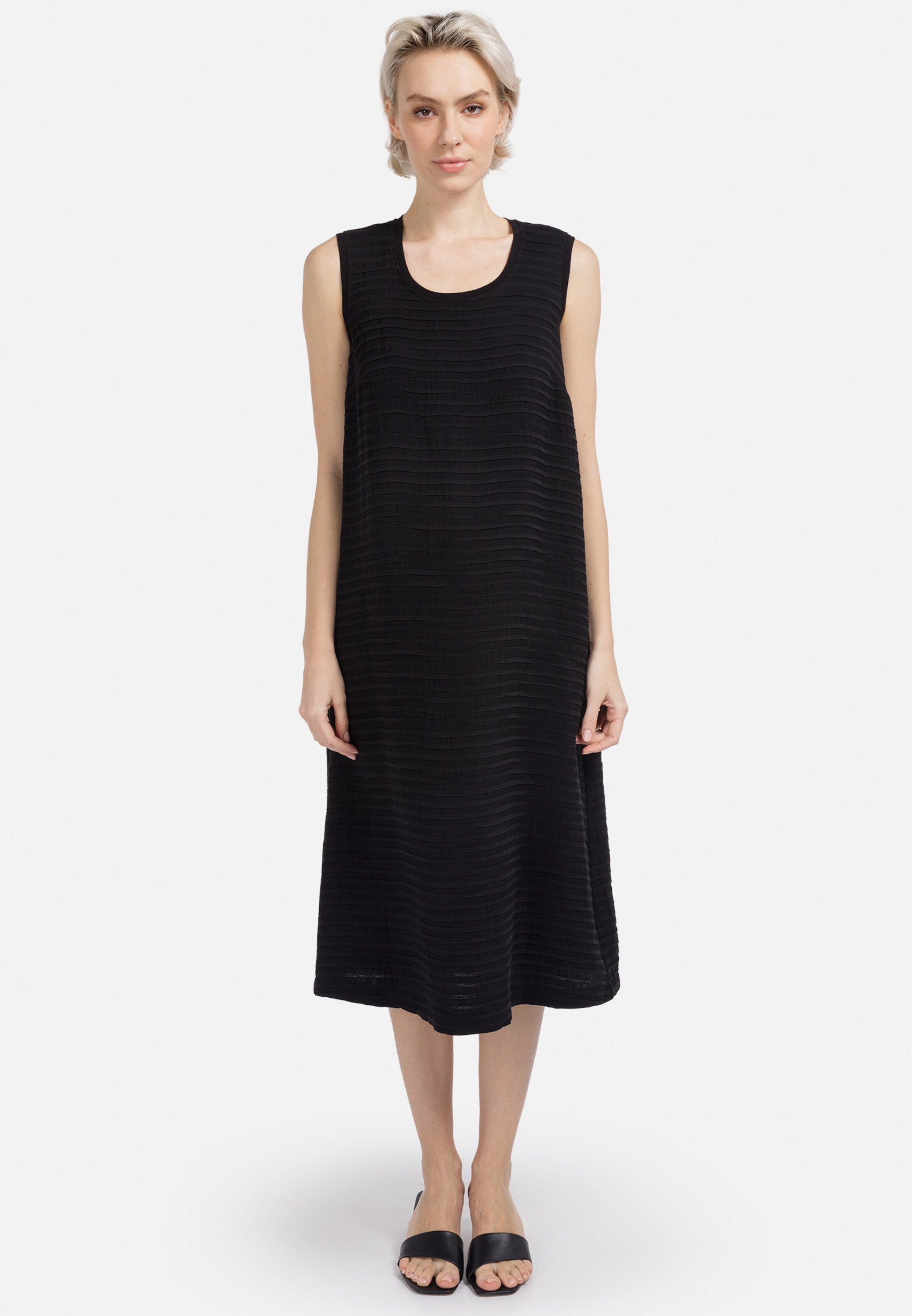 Frauen Große Größen HELMIDGE Sommerkleid in Schwarz - QE21441 Frauen Große Größen HELMIDGE Sommerkleid in Schwarz - QE21441