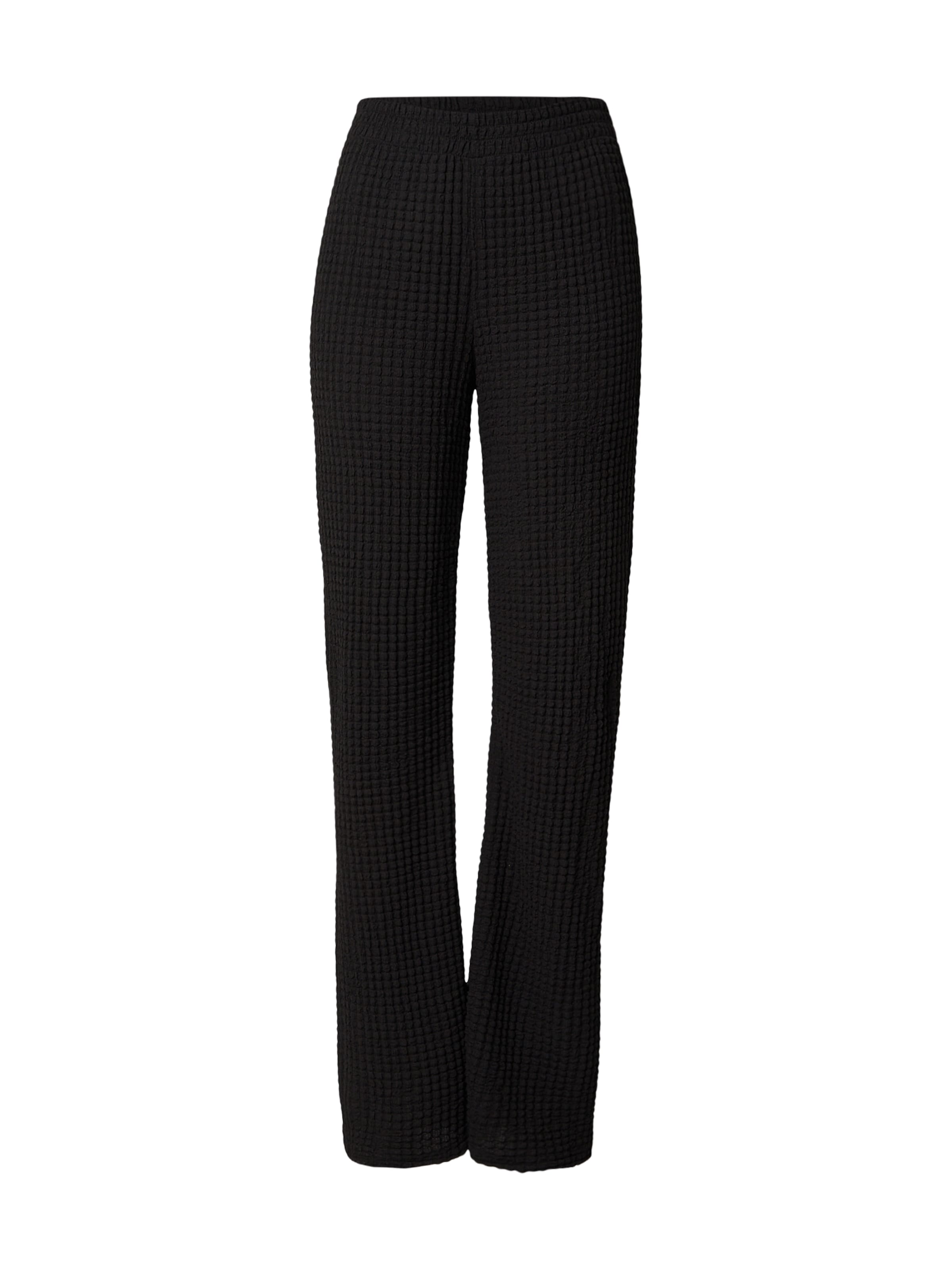 Evazați Pantaloni de la Sarah Engels x About You pe negru: față