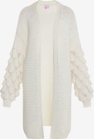 IZIA Knit cardigan 'Gaya' in White: front