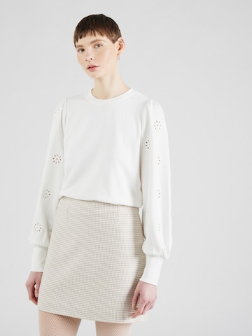 Sweat-shirt ONLY en blanc : devant