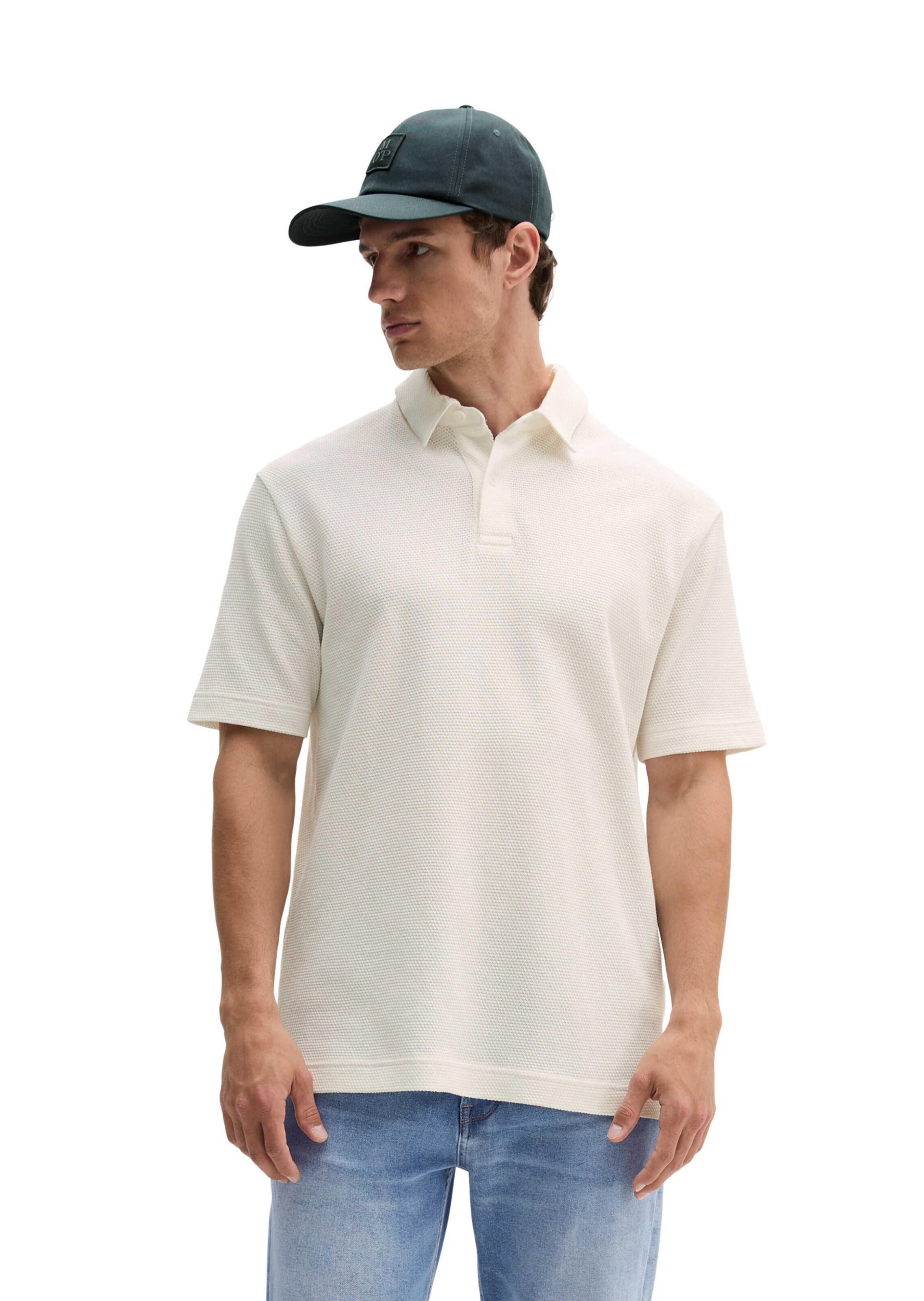 Marc O'Polo Poloshirt in Weiß: Vorderseite