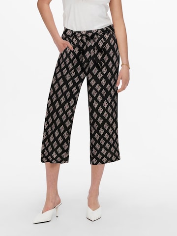 Wide Leg Pantalon à pince 'NOVA' ONLY en noir : devant