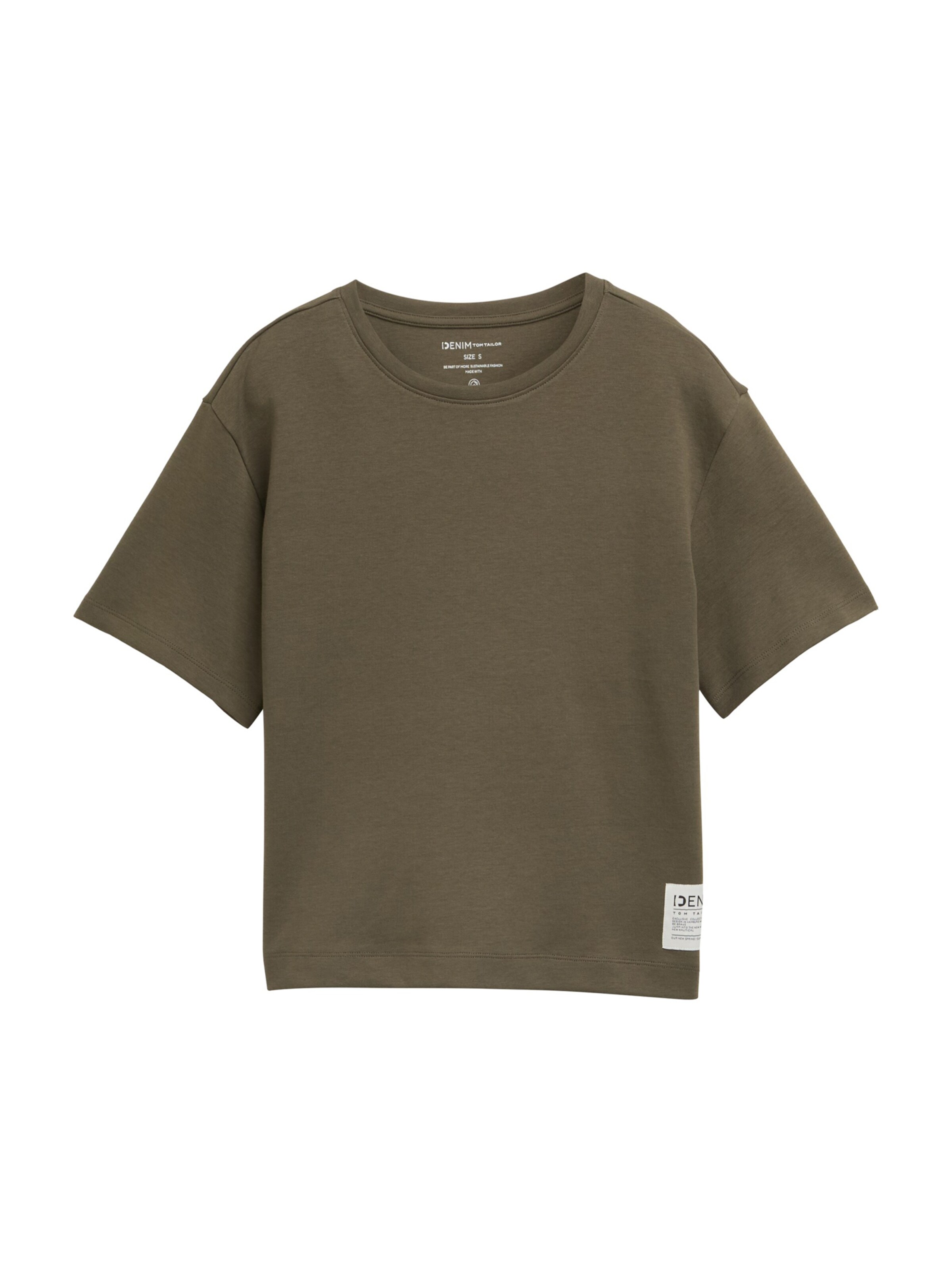 T-shirt TOM TAILOR DENIM en vert : devant