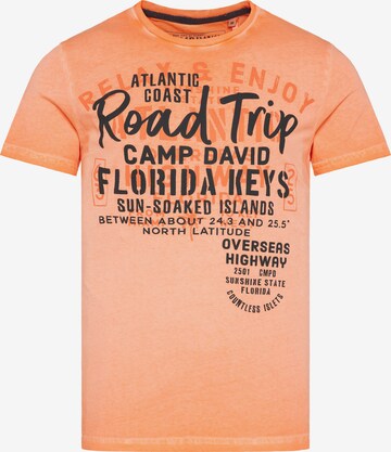 CAMP DAVID Shirt in Orange: front