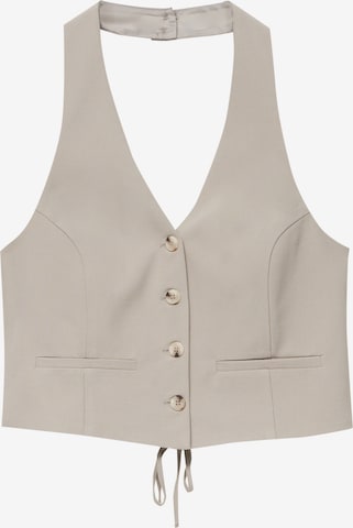 Pull&Bear Vesta k obleku – šedá: přední strana