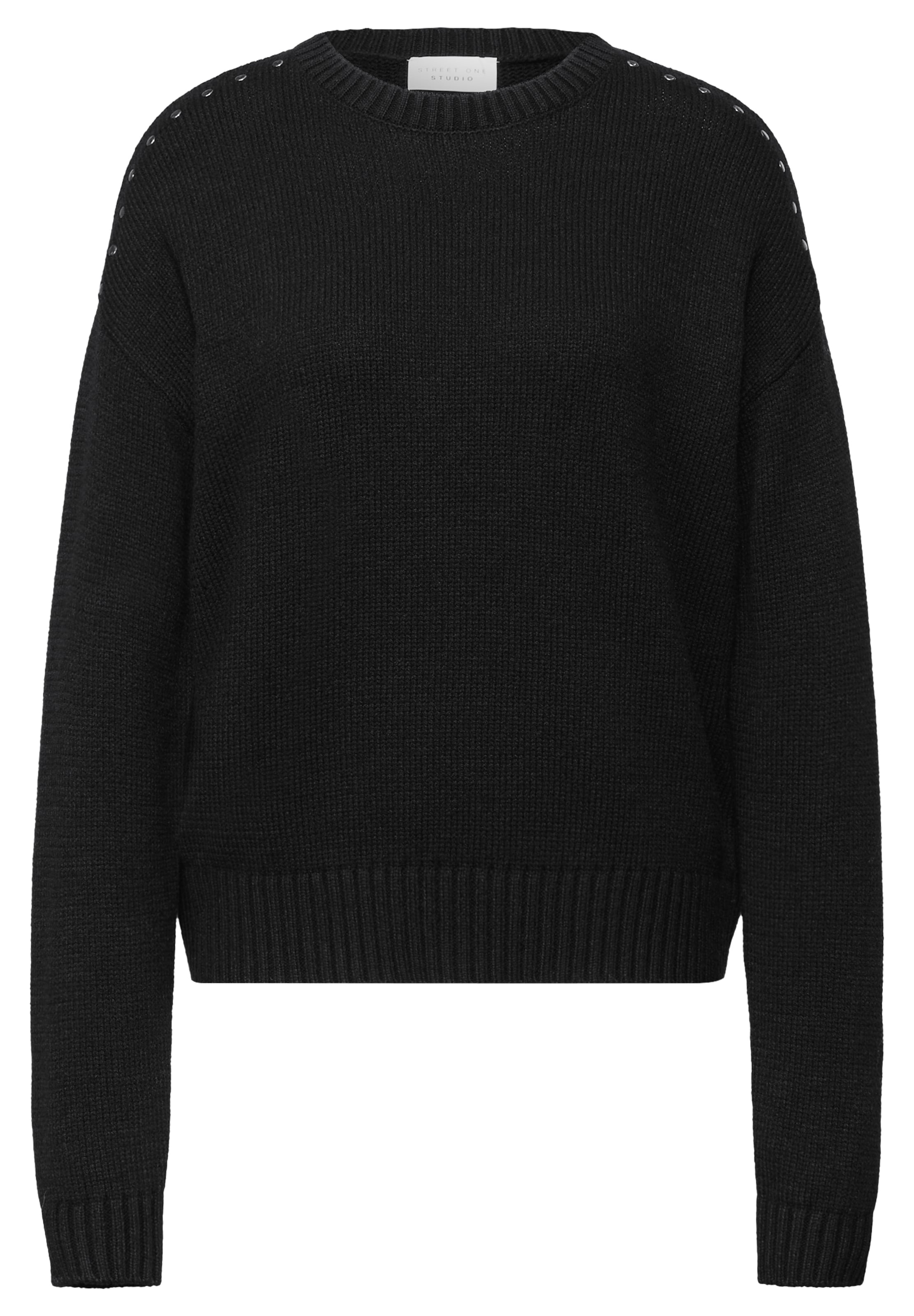 Street One Studio Sweater in Black: front