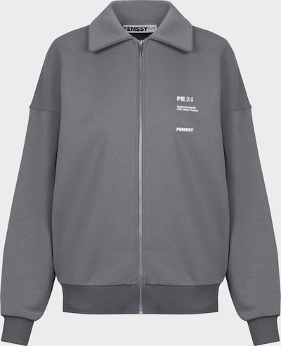 FEMSSY Mikina 'FORM ZIP UP SWEATSHIRT GREY' ve velikosti XS-S - šedá, Produkt