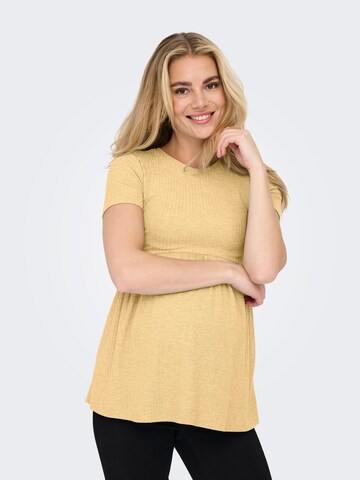 Only Maternity - Camiseta 'MALAYA' en amarillo: frente