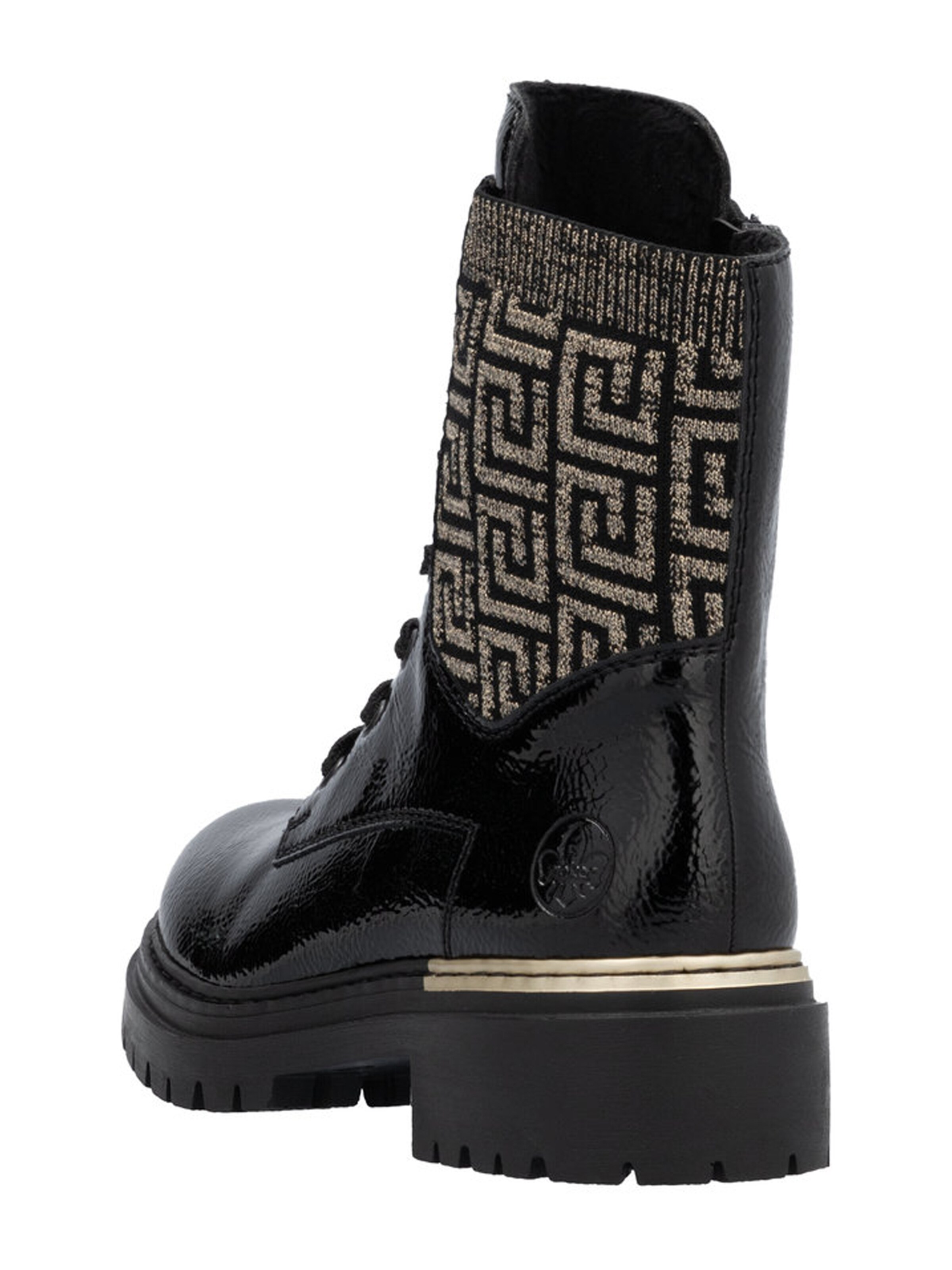 Bottines à lacets Rieker en noir