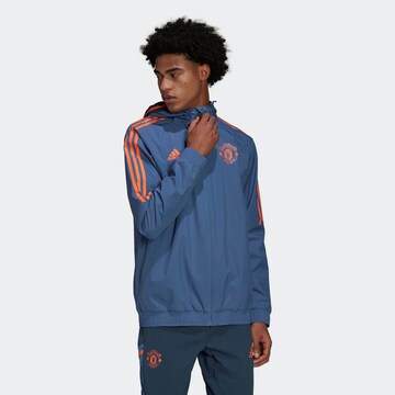 ADIDAS SPORTSWEAR Training Jacket 'Manchester United Condivo 22' in Blue: front