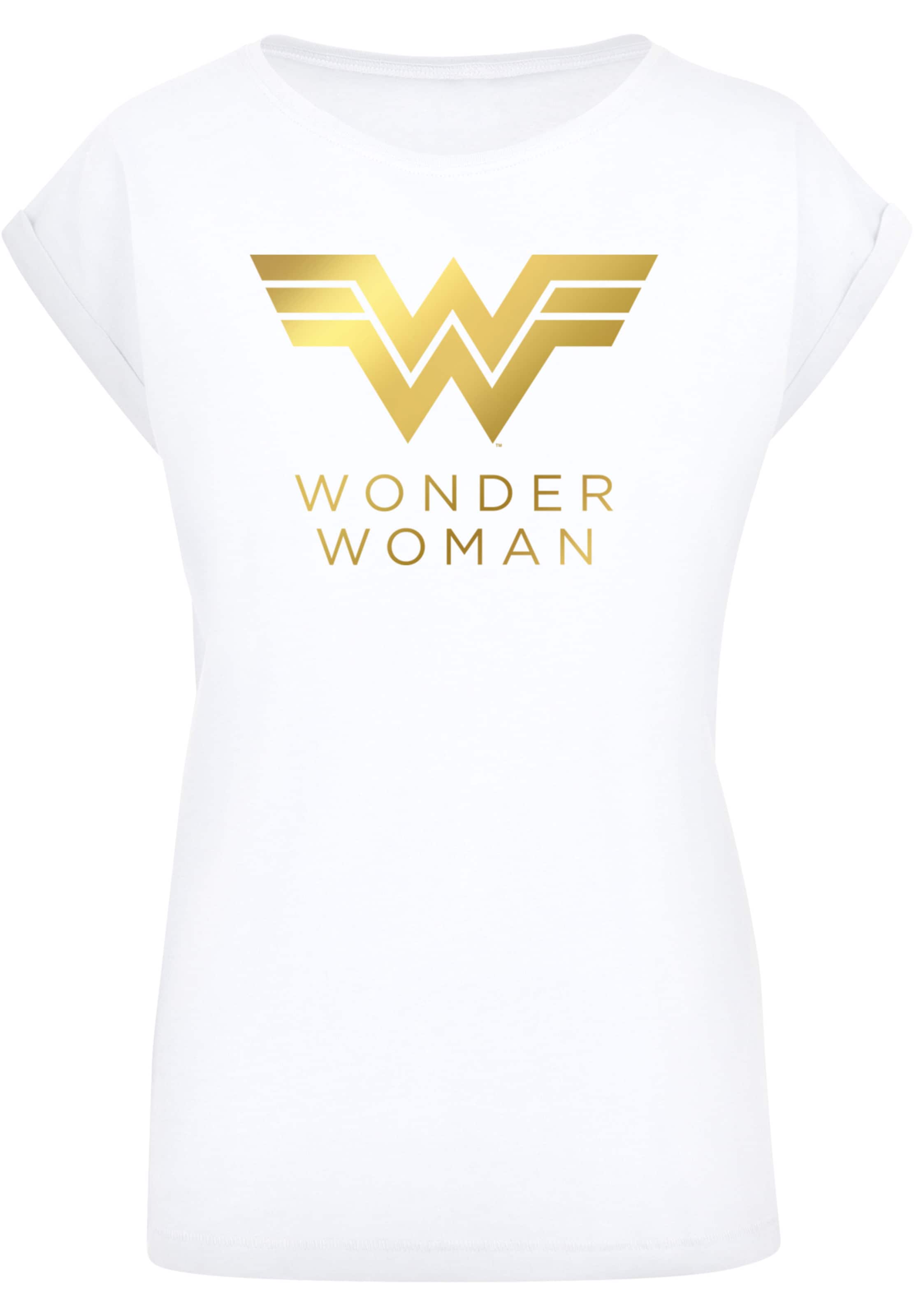 T-shirt 'DC Comics Wonder Woman 84' F4NT4STIC en blanc : devant
