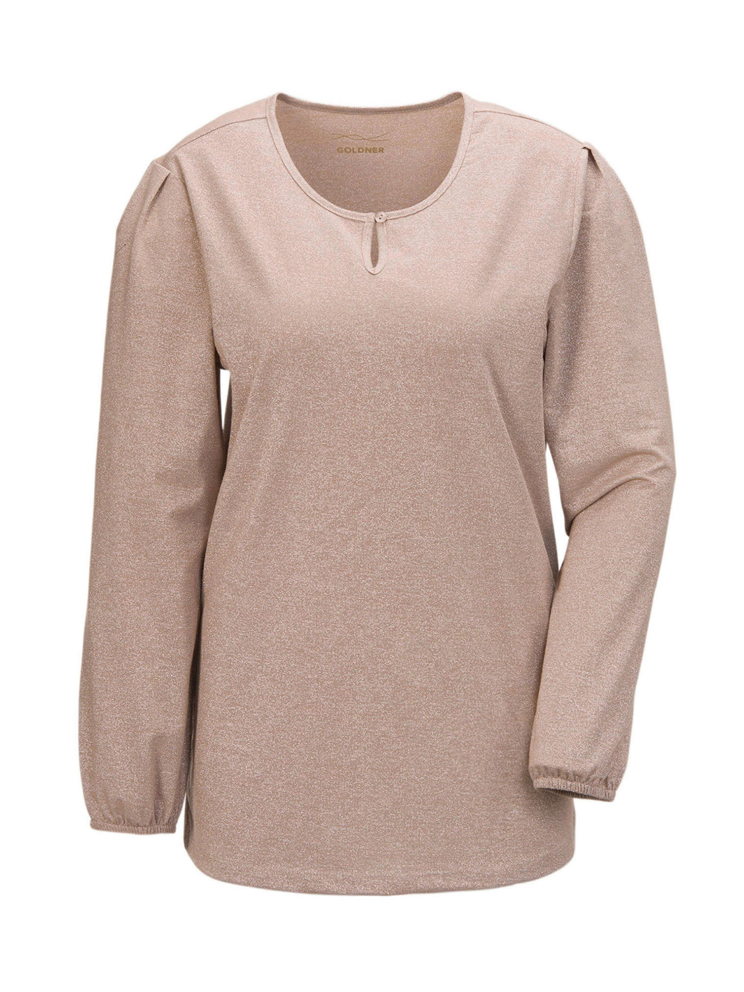 Goldner T-shirt en beige clair, Vue avec produit