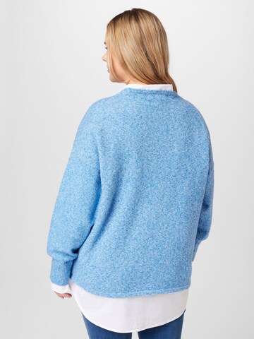 Vero Moda Curve Sweter 'DOFFY' w kolorze niebieski
