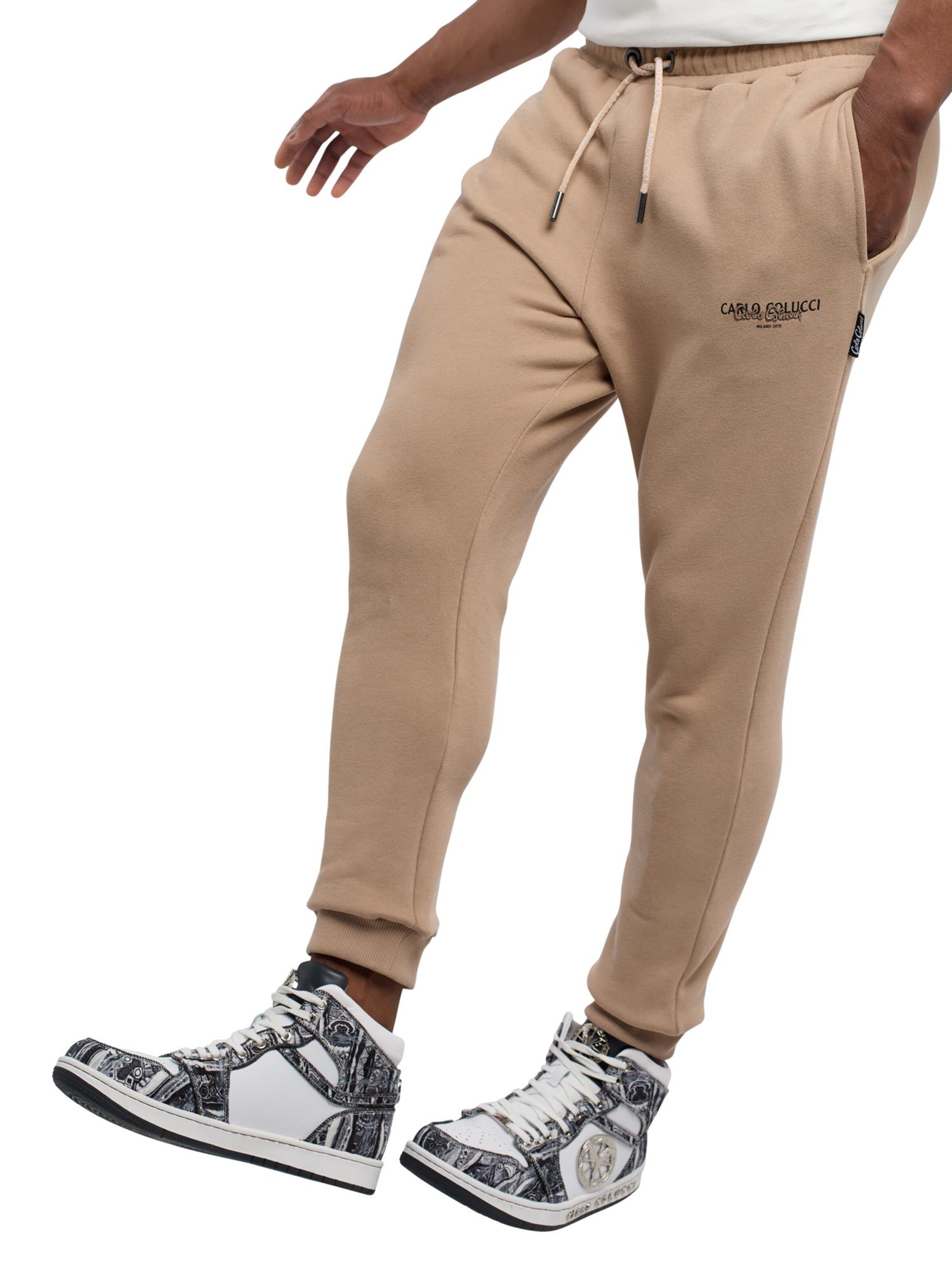 Carlo Colucci Tapered Hose 'De Salvo' in Beige