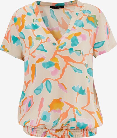 Aniston CASUAL Bluse in aqua / gelb / orange / pink, Produktansicht
