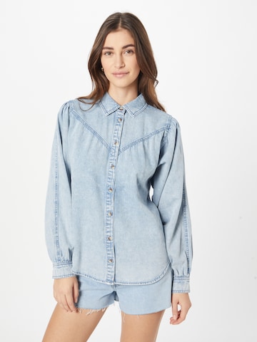 GARCIA - Blusa en azul: frente