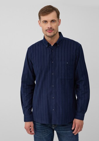 s.Oliver Regular fit Overhemd in Blauw: voorkant