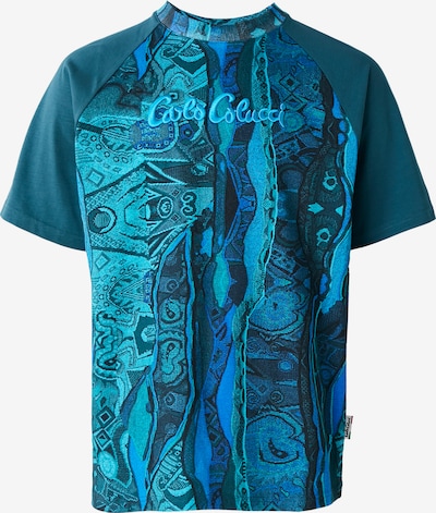 Marškinėliai 'Eschfaller' iš Carlo Colucci, spalva – turkio spalva / azuro spalva / neoninė mėlyna / benzino spalva, Prekių apžvalga