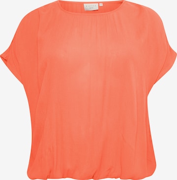 Camicia da donna 'Ami' di KAFFE CURVE in arancione: frontale