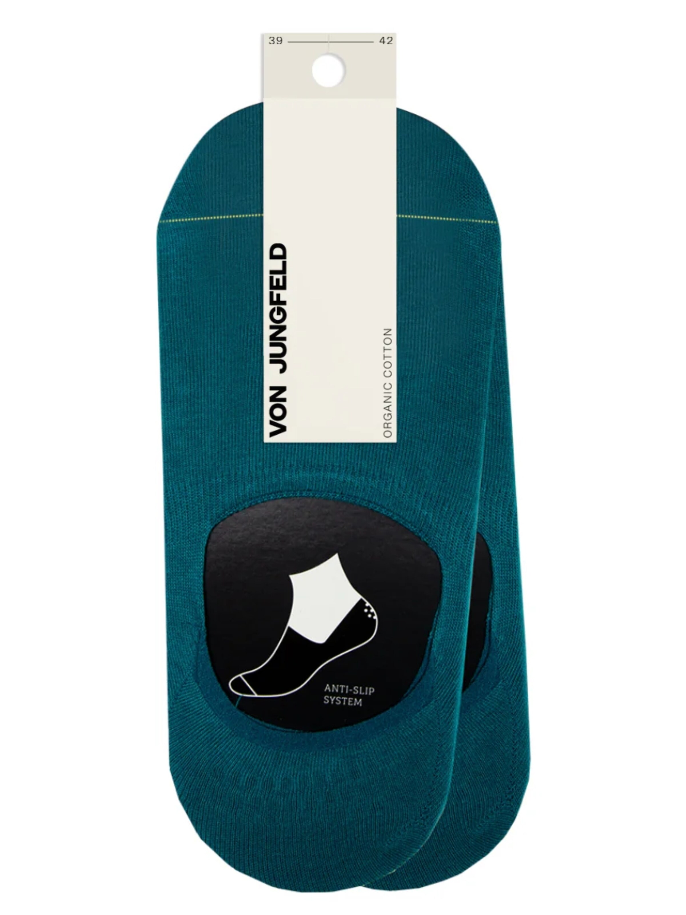 Von Jungfeld Ankle Socks 'Doppelpack' in Blue: front