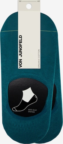 Von Jungfeld Ankle Socks 'Doppelpack' in Blue: front